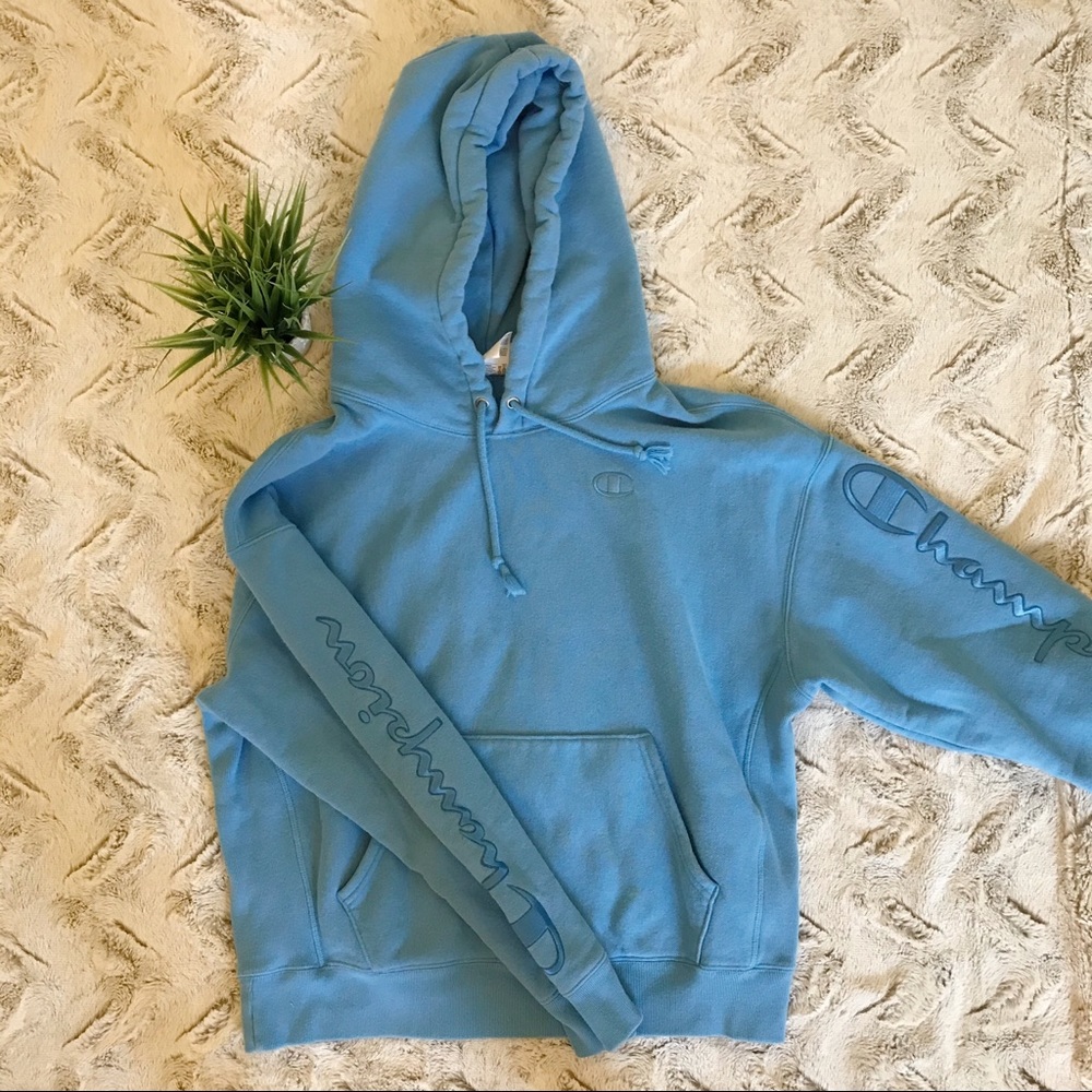 Blue Champion Hoodie❗️last chance gone tomorrow‼️